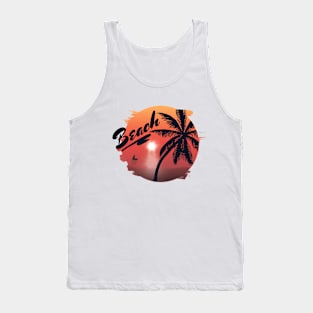 The evening beach Tank Top